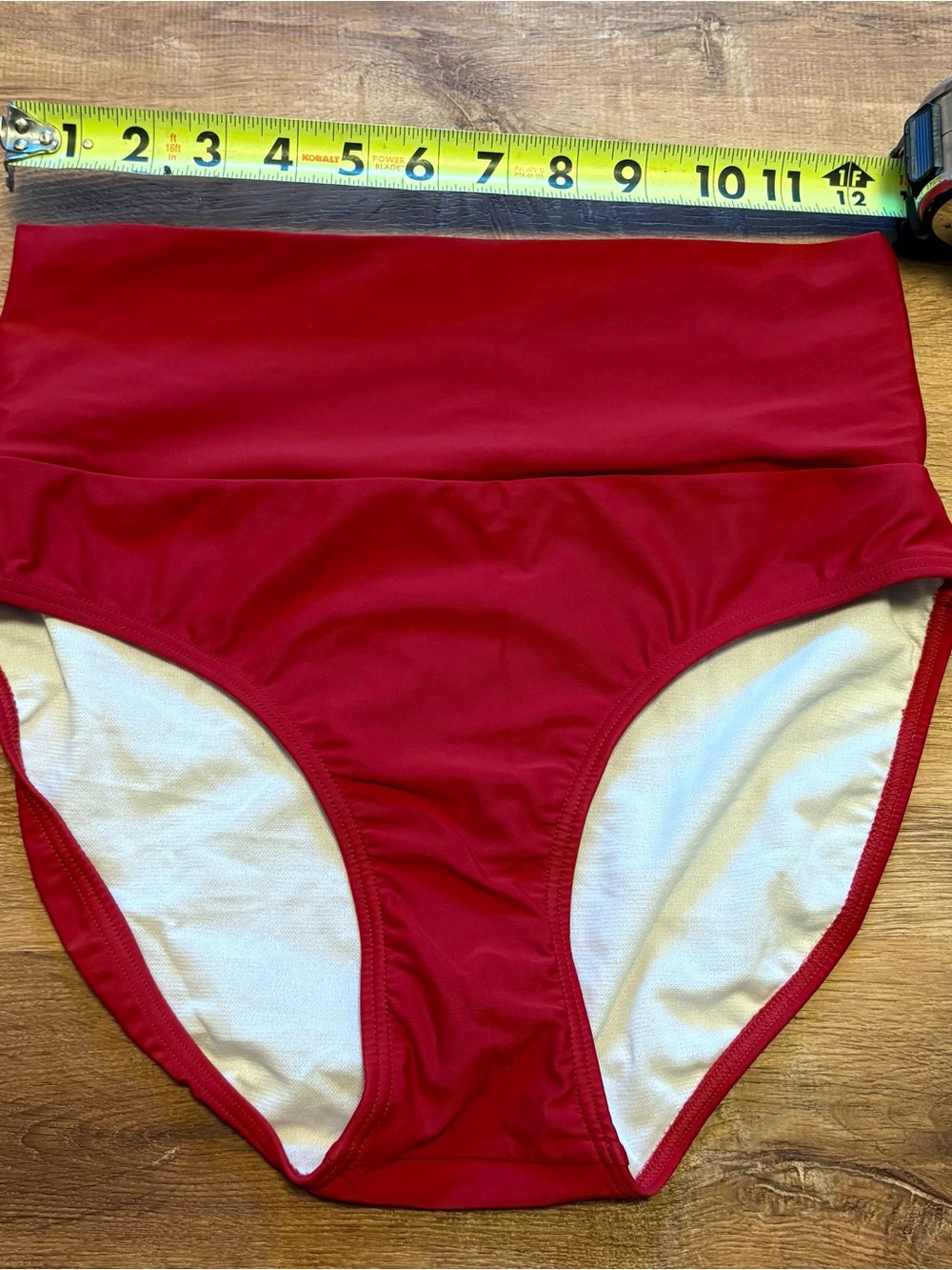 DM Fashion Women’s Red Ruffle Halter Tankini & Bottoms Size Medium - Like New - Picture 10 of 12
